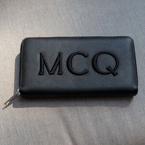 Alexander McQueen MCQ Black Zip-around Wallet NWOT